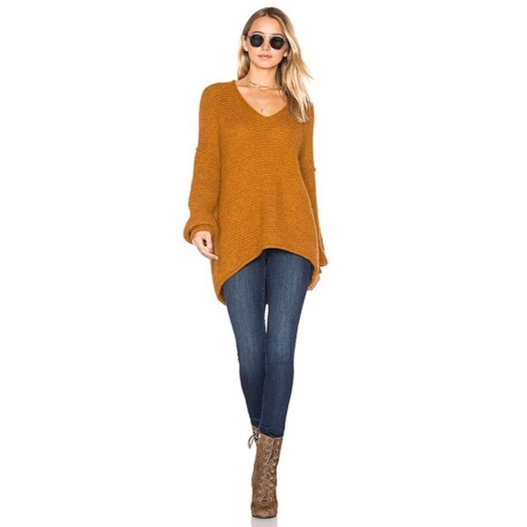 Free People All Mine Alpaca Blend Sweater in Terracotta M - Picture 2 of 16